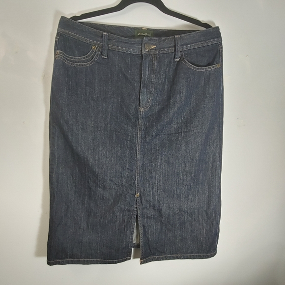 Eddie Bauer Jean Skirt Size 12 - Picture 7 of 11